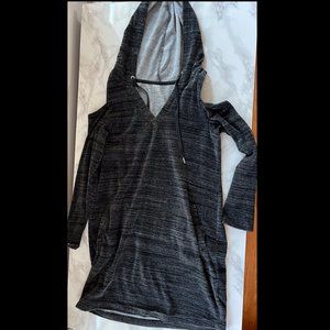 Cold Shoulder Hoodie-Dress